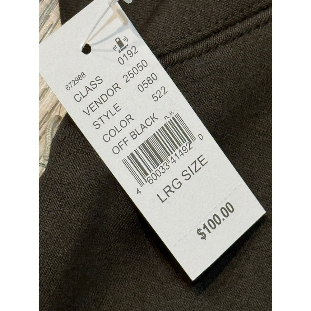 FEAR OF GOD ESSENTIALS Off Black Hoodie Pullover Large L Fleece - Picture 5 of 7
